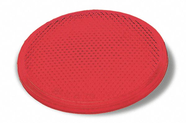 Stick On Reflector Round Red 3 L