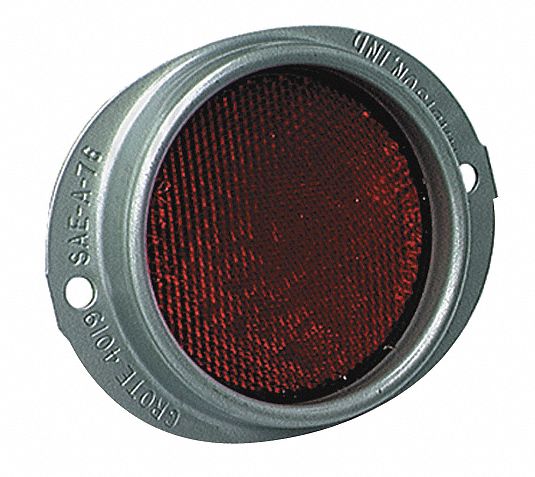 Reflector Oval Red 4-11/16 L