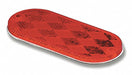 Acrylic Reflector Oval Red 4-3/8 L
