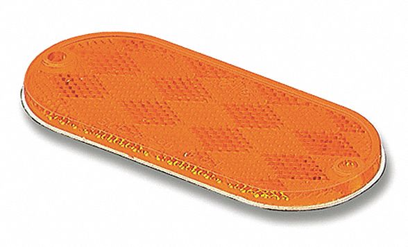 Oval Reflector Oval Yellow 4-3/8 L