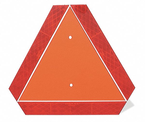 Reflector Triangle Orange Red 13-3/4 L