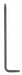 Torx Key L Shape Alloy Steel 2 61/64 in