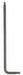 Torx Key L Shape Alloy Steel 3 3/64 in