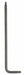 Torx Key L Shape Alloy Steel 3 1/4 in