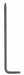 Torx Key L Shape Alloy Steel 3 3/64 in