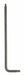Torx Key L Shape Alloy Steel 3 1/4 in