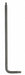Torx Key L Shape Alloy Steel 3 3/8 in