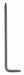 Torx Key L Shape Alloy Steel 3 9/16 in
