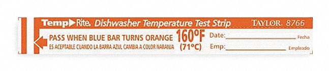 DishwasherTestStrip Strip Orange 25PK