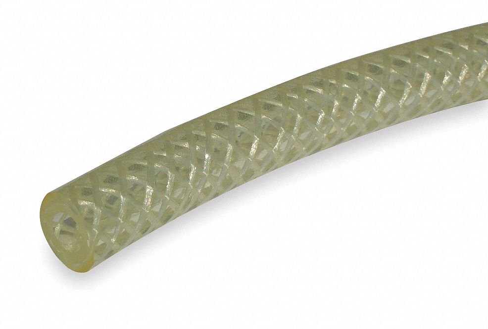 Tubing Braided Poly 5/8 In Clear