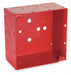 Electrical Box Square 30.3 cu in Red
