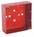 Electrical Box Square 21 cu in Red