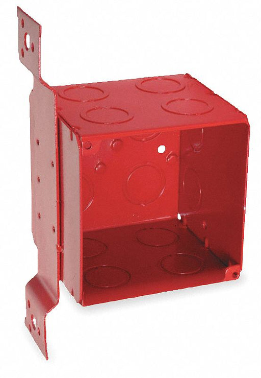 Electrical Box Square 40.5 cu in Red