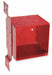 Electrical Box Square 40.5 cu in Red