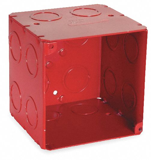 Electrical Box 40.5 cu in Red 2 Gang