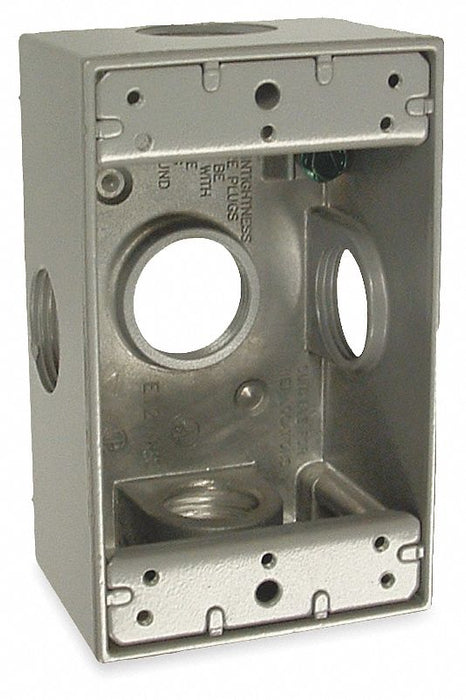 Weatherproof Box 3/4 in Hub 4.5 