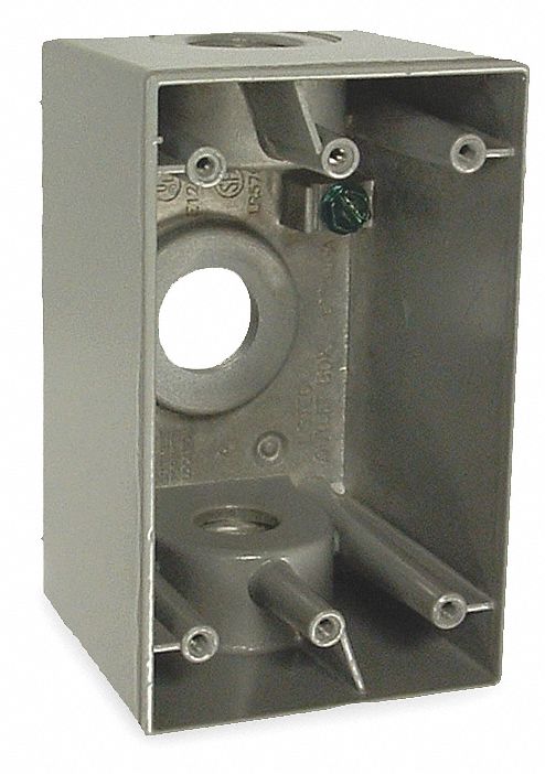 Weatherproof Box 1/2 in Hub 3Inlet