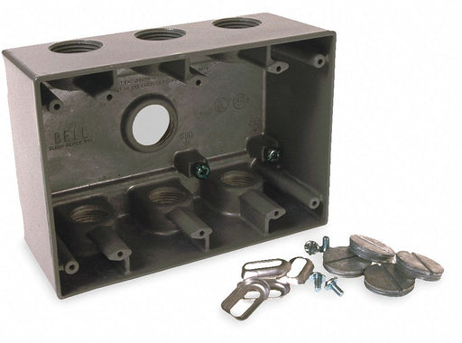 Weatherproof Box 3/4 in Hub 7 Inlets
