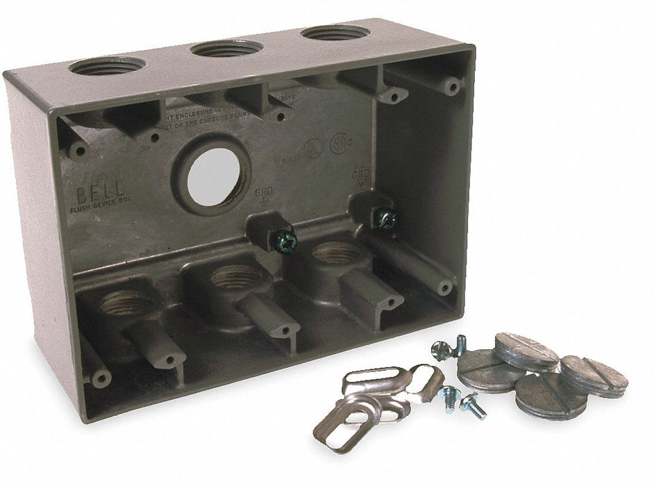 Weatherproof Box 3/4 in Hub 7 Inlets