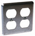 Electrical Box Cover 2 Duplex Receptacle