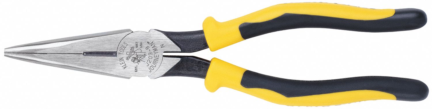 Needle Nose Plier 8-9/16 L Serrated