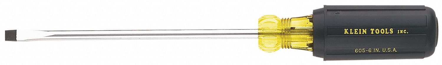 SlottedScrewdriver Slt 1/4in Blc Round