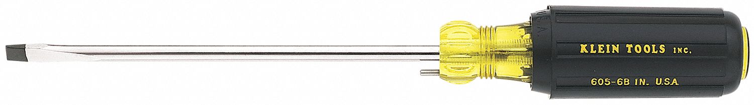 SlottedScrewdriver Slt 1/4in Blc Round