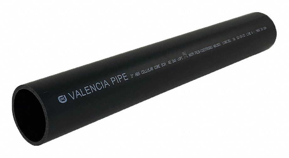 Pipe ABS Black 3 in Unthreaded