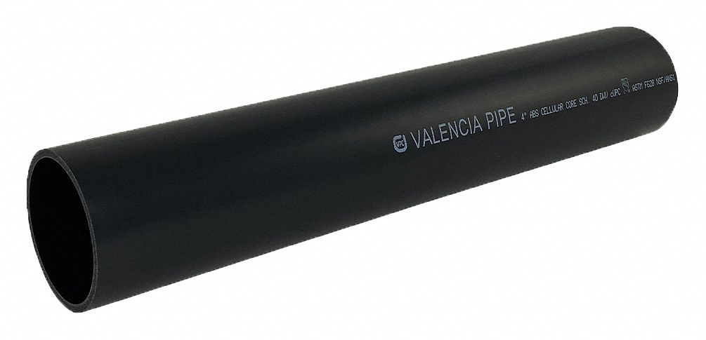 Pipe ABS Black 4 in Unthreaded