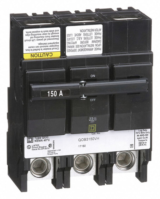 Circuit Breaker 150A Bolt On 120/240V 3P