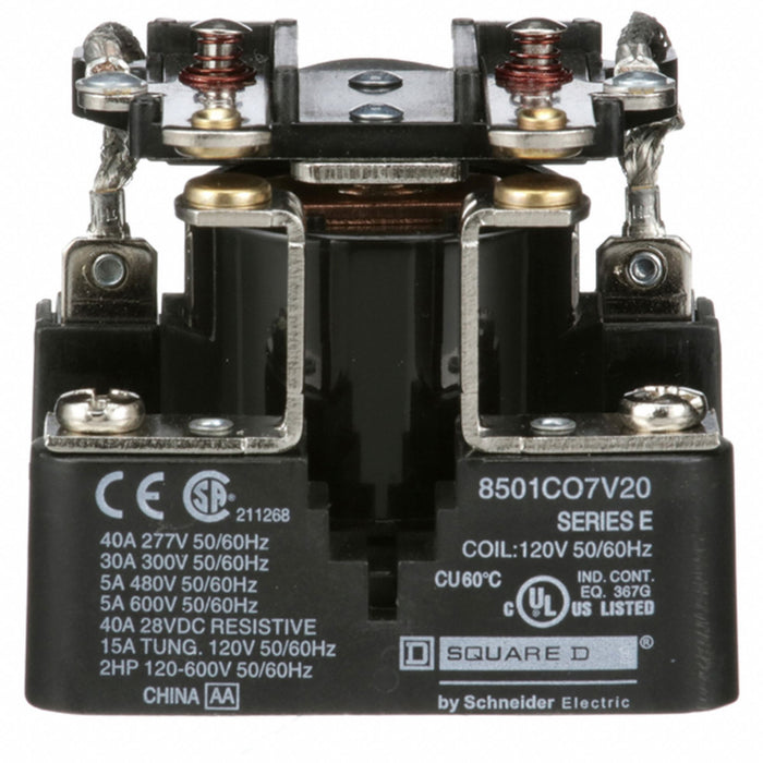 Open Power Relay 120VAC DPST-NO 6Pins