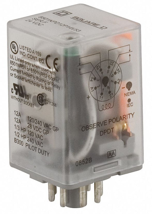 H7952 General Purpose Relay 24VDC 10A 8Pins