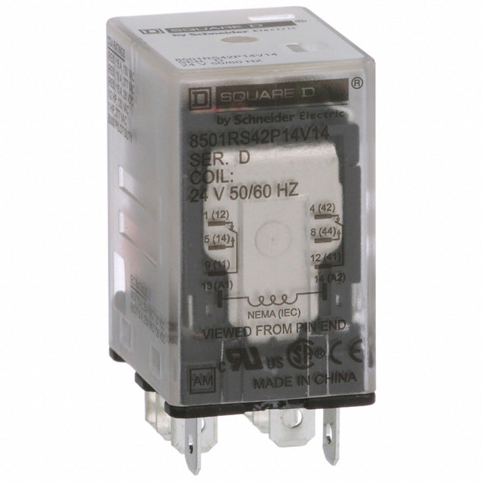 General Purpose Relay 24VAC 15A 8Pins