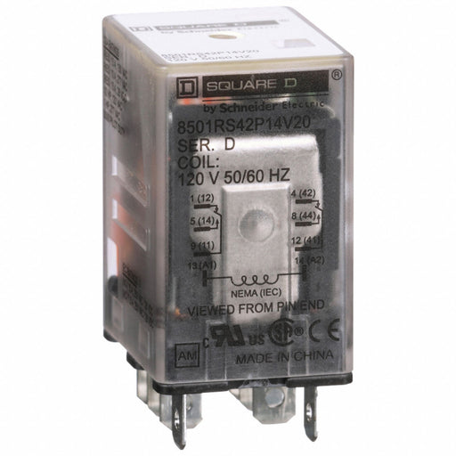 General Purpose Relay 120VAC 15A 8Pins
