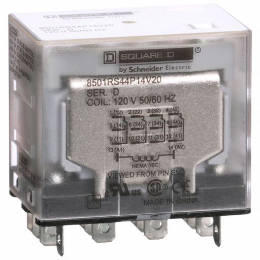 GeneralPurpose Relay 120VAC 15A 14Pins