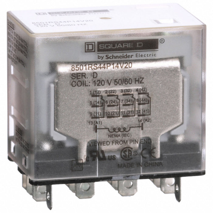 GeneralPurpose Relay 120VAC 15A 14Pins
