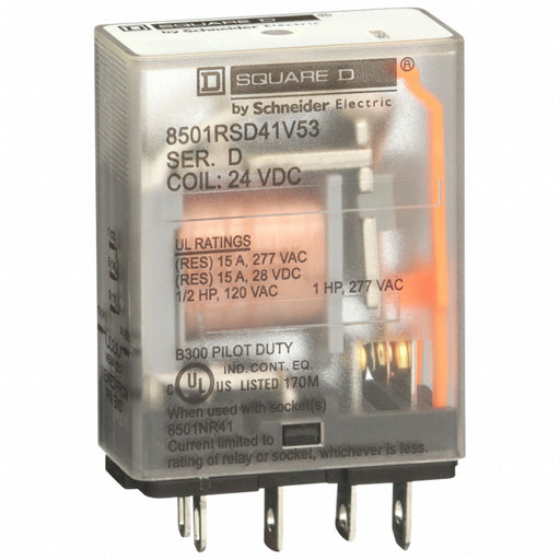 H8078 General Purpose Relay 24VDC 15A 5Pins