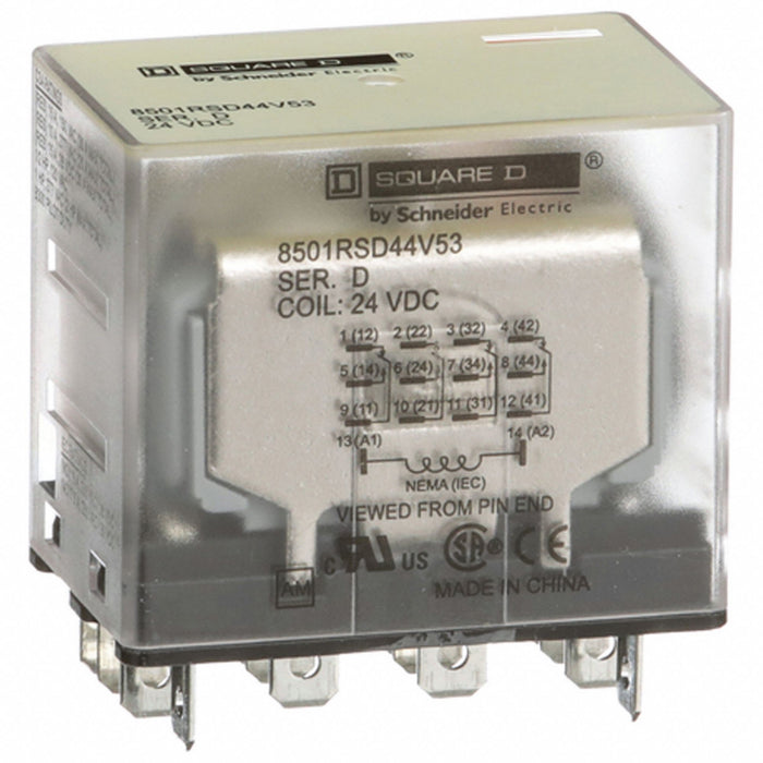 H8033 General Purpose Relay 24VDC 15A 14Pins
