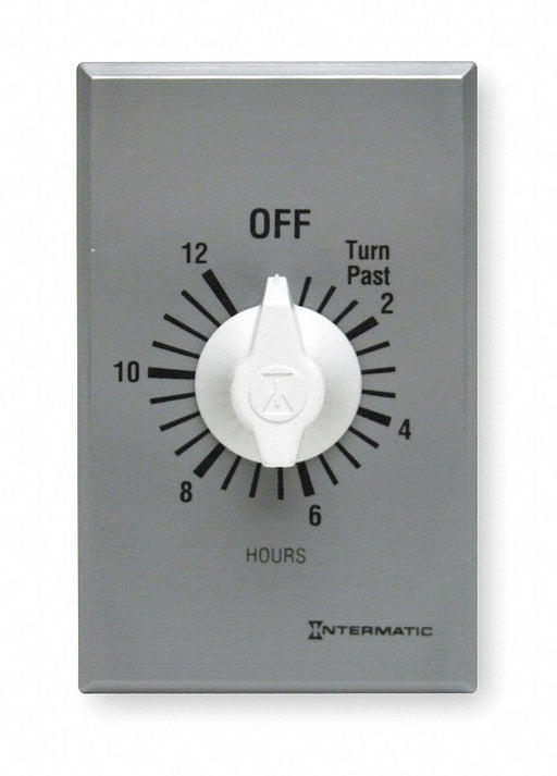 Spring-Wound Timer Silver 120/277V AC
