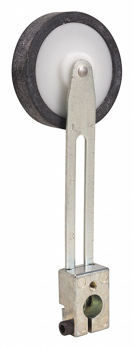LmtSwtchLvrArm RotaryLeverRoller 4inArmL
