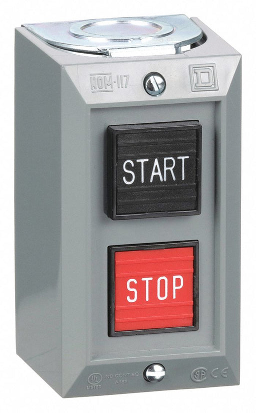 ControlStation Feed-Thru 2Buttons Blk