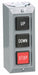 ControlStation Feed-Thru 3Buttons Blk/Rd
