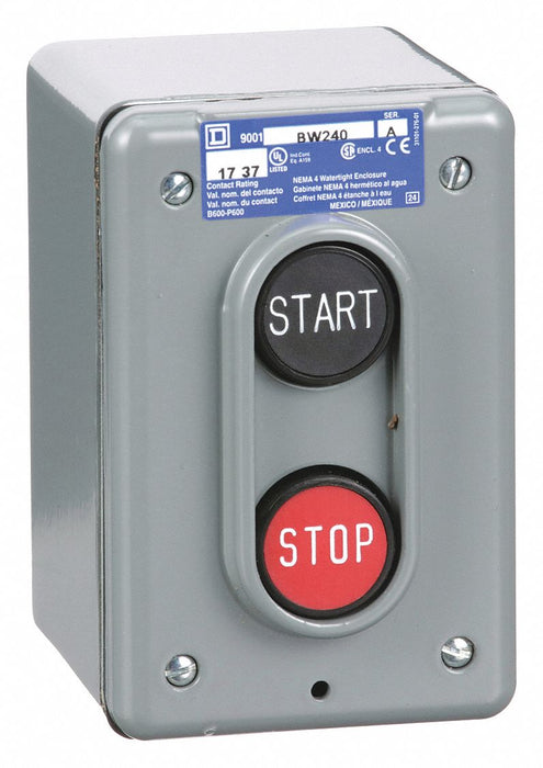 ControlStation Dead-End 2Buttons Blk/Red