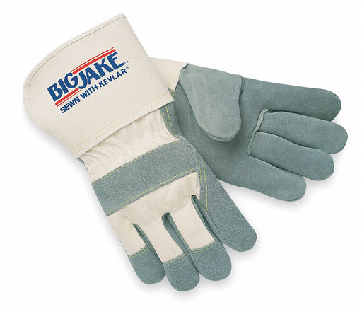 D1585 Leather Gloves Gray M PR