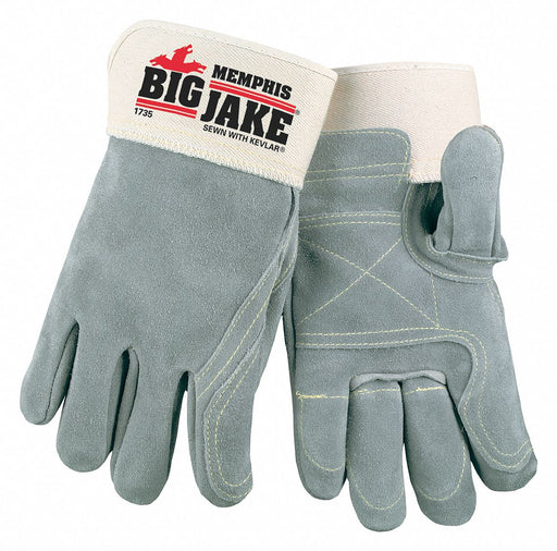 D1584 Leather Gloves Gray L PR