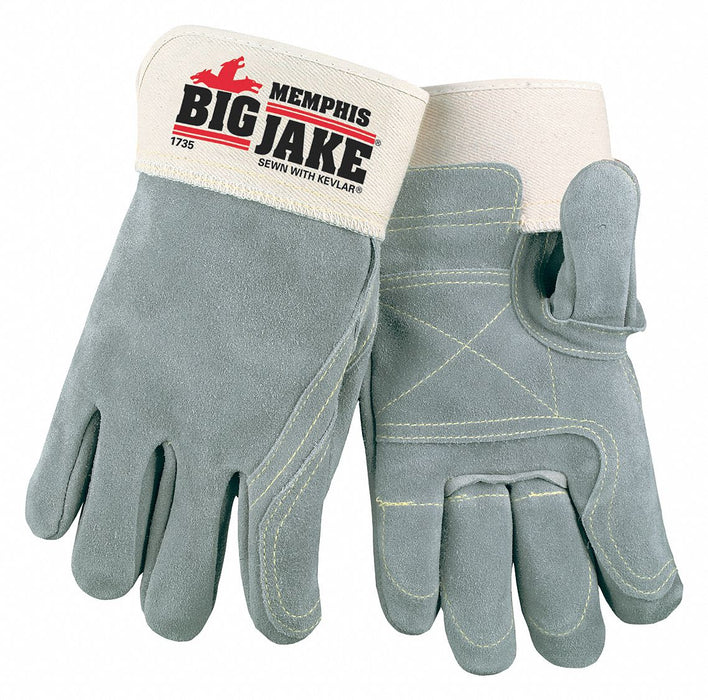 D1584 Leather Gloves Gray XL PR