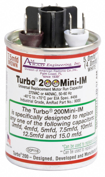 Motor Run Capacitor 370/440V AC