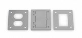 Floor Box Cover Rectangular Gray
