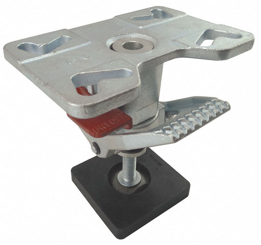 AdjstblHeightFlrLck 4to6inWheelDia Steel