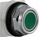 H4518 Flush Push Button Green Non-Illum 30mm